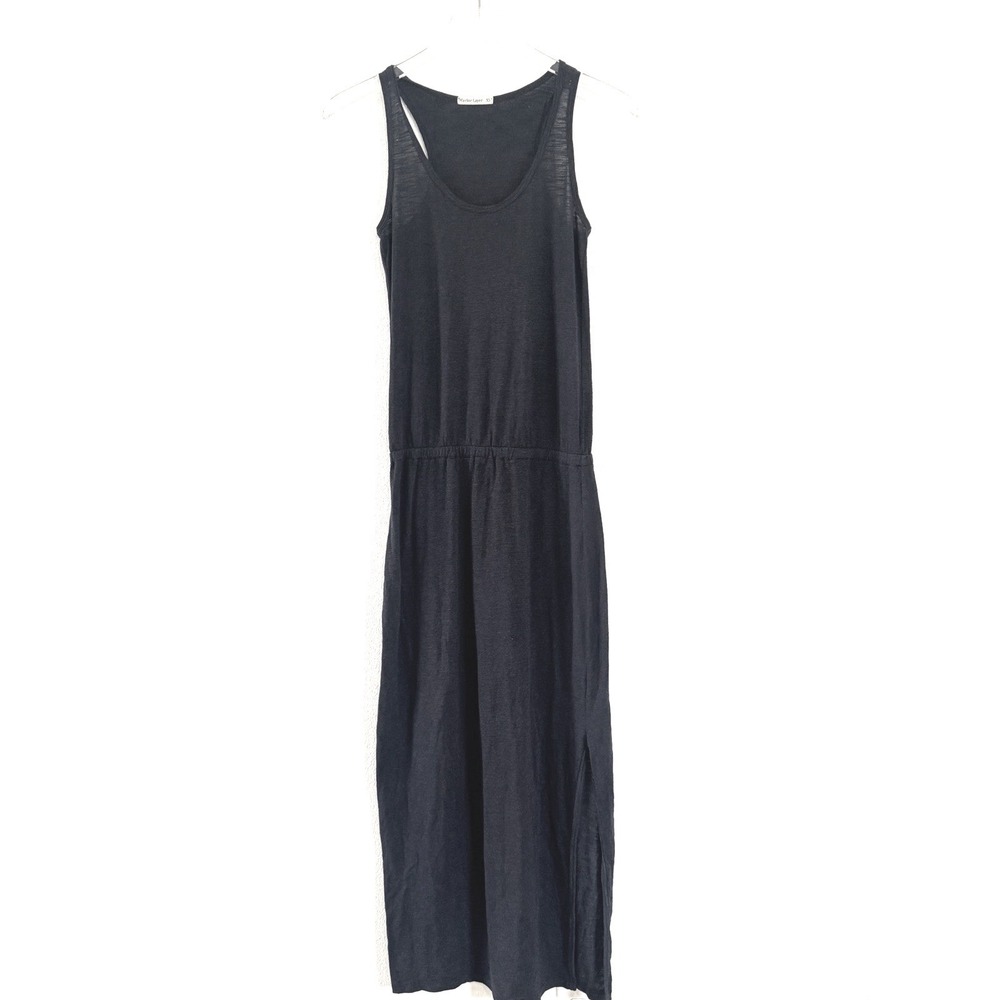 Marine Layers Dress | Navy Sleeveless Maxi Tank Dress Cinched Waist Casual Dress